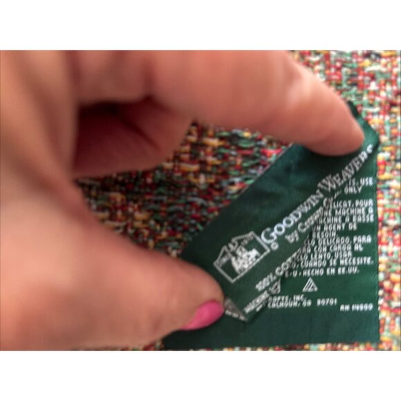 Goodwin Weavers Tapestry Throw 45”x68” Santa Claus By S. Winget Christmas Afghan - Picture 9 of 11